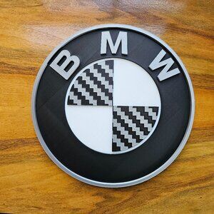 BMW Carbon Fiber 3D Printed Sign